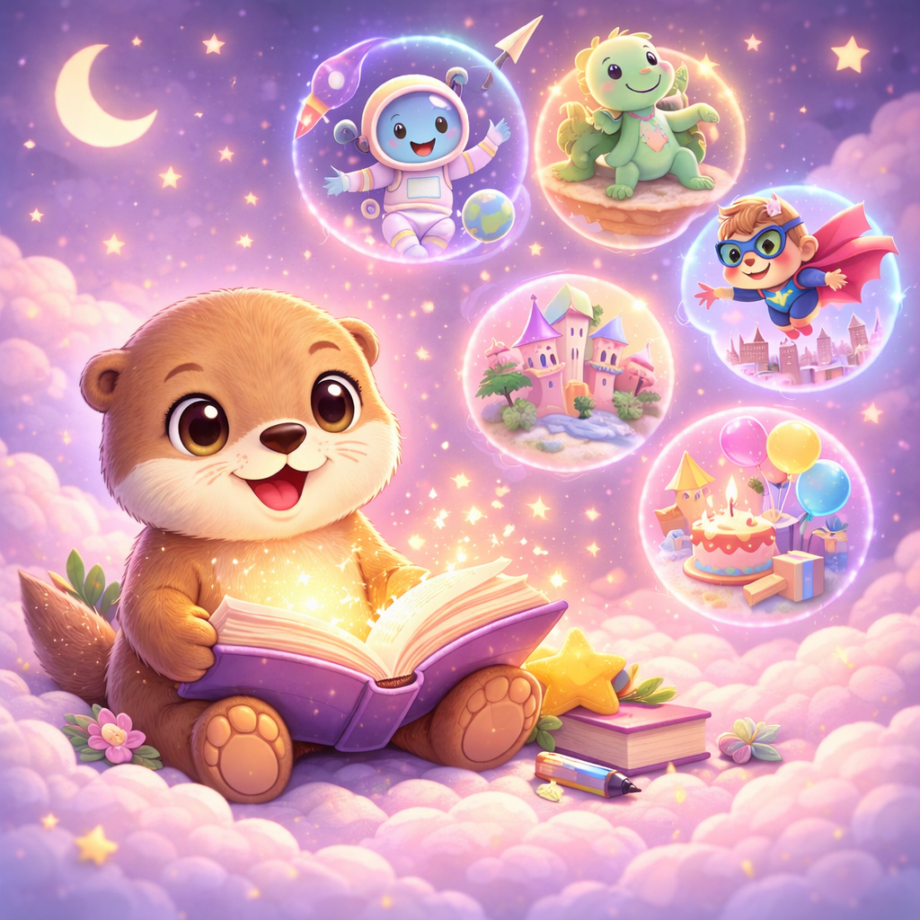 Kind liest ein magisches Buch